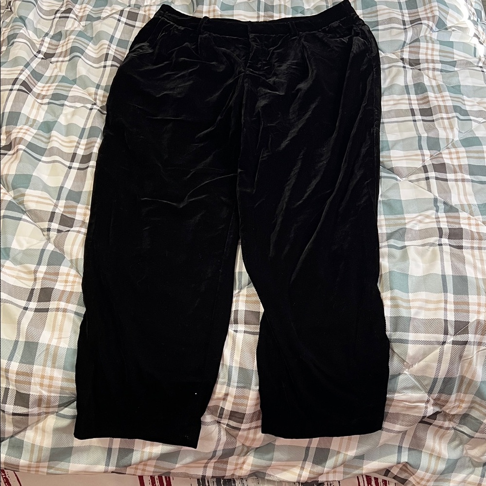 Joe Fresh Black Velvet Pants